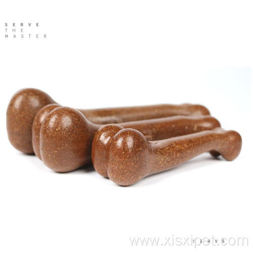 Bone Shape Pet Toys Beef Molar Training Wood